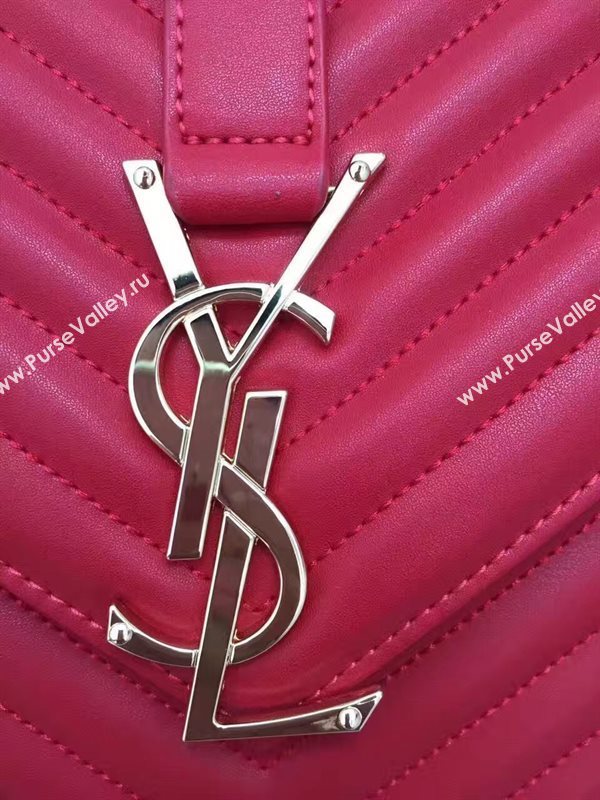 YSL large red shoulder College bag 4767