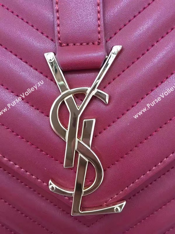YSL large wine College leather bag 4768