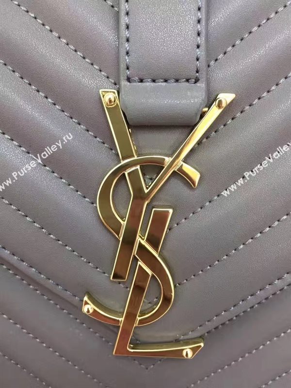 YSL large gray College leather bag 4769