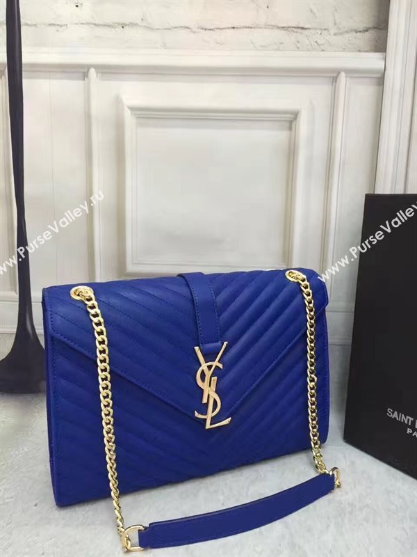 YSL large blue College shoulder bag 4770