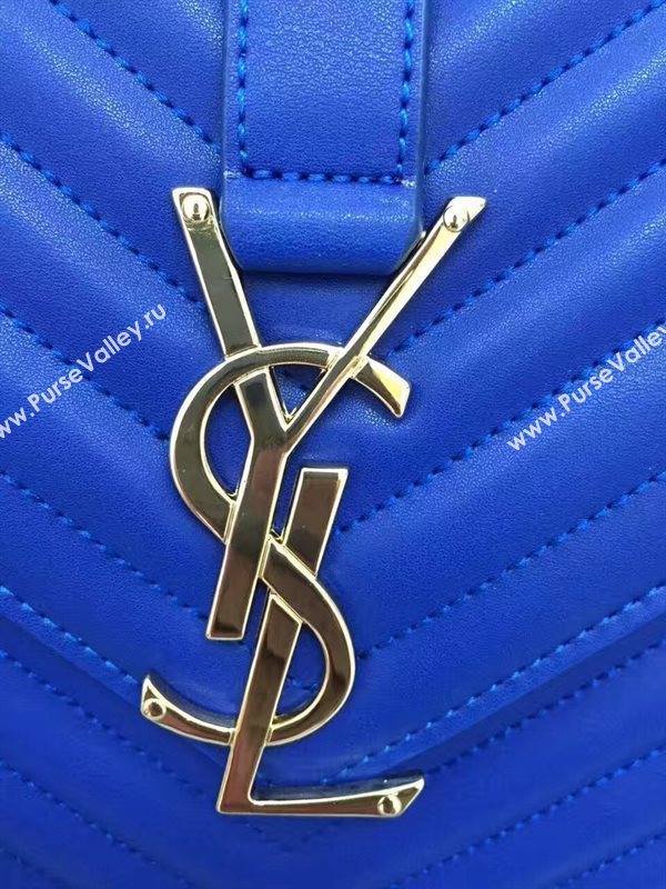 YSL large blue College shoulder bag 4770