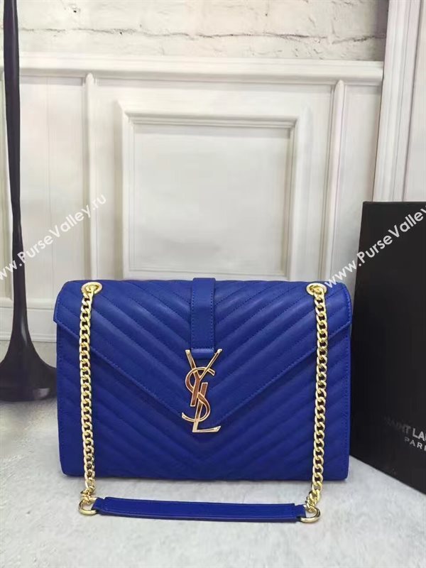 YSL large blue College shoulder bag 4770