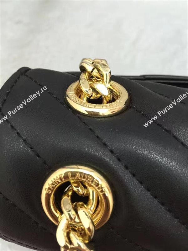 YSL large black College shoulder bag 4771