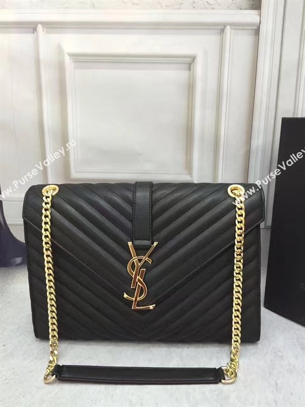 YSL large black College shoulder bag 4771