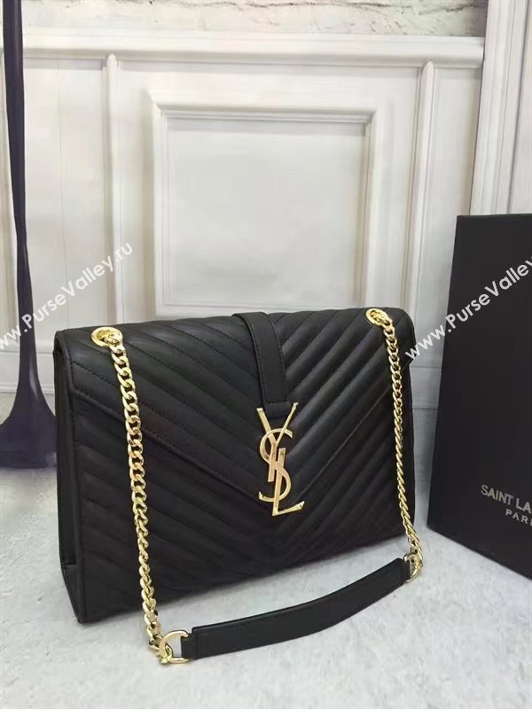 YSL large black College shoulder bag 4771