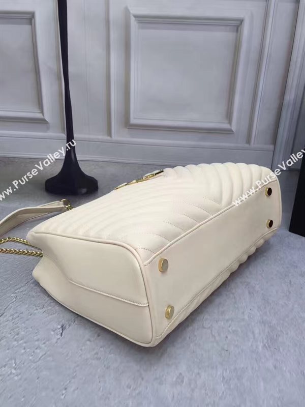 YSL large cream monogram shoulder bag 4772