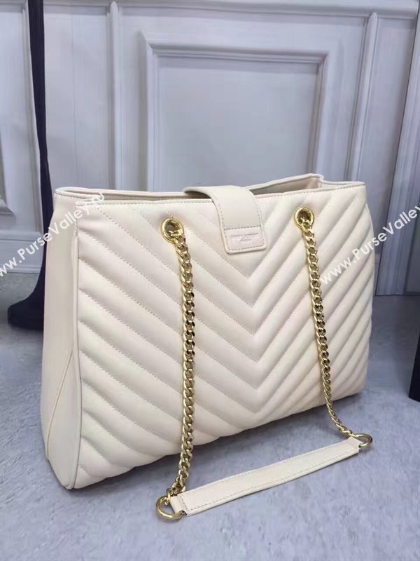 YSL large cream monogram shoulder bag 4772