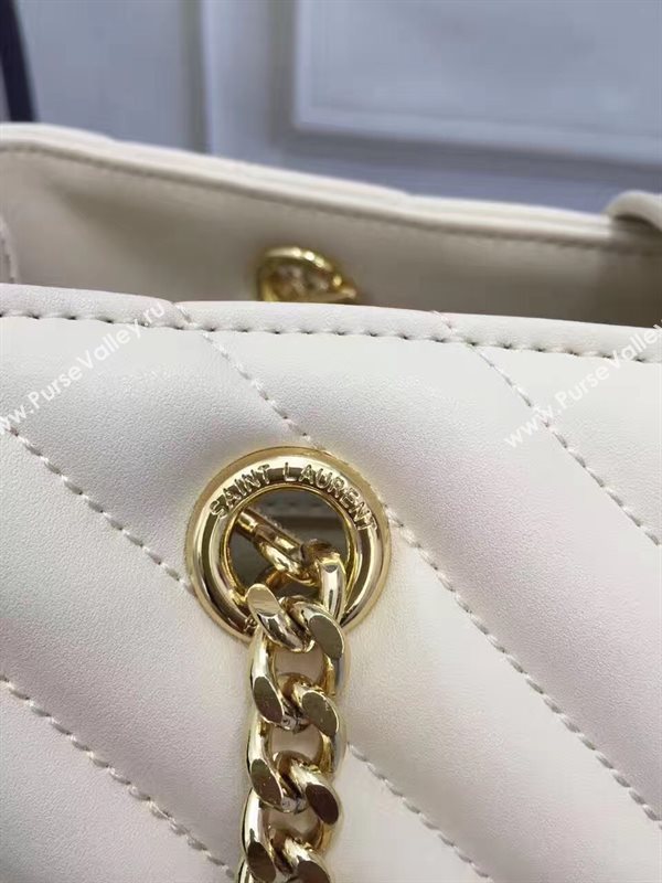 YSL large cream monogram shoulder bag 4772