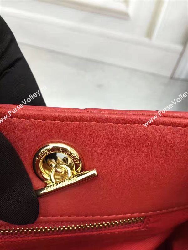 YSL large shoulder monogram red bag 4773