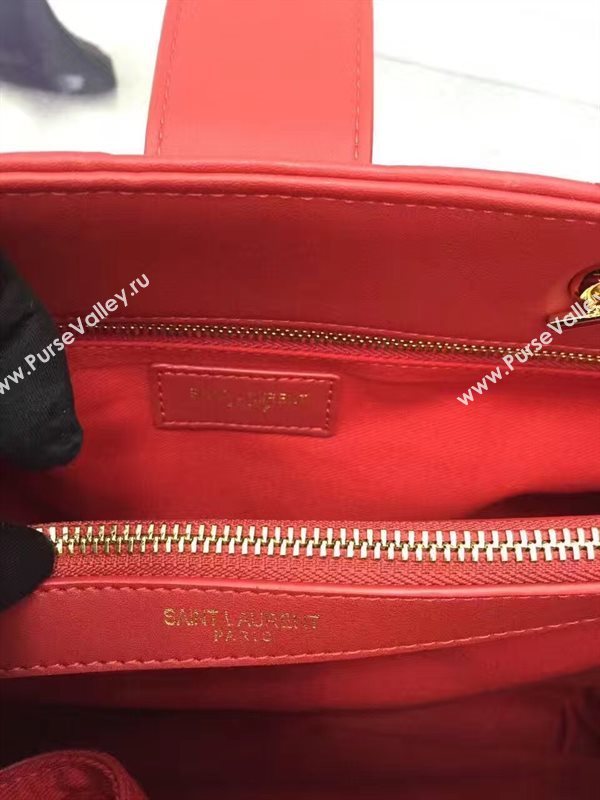 YSL large shoulder monogram red bag 4773