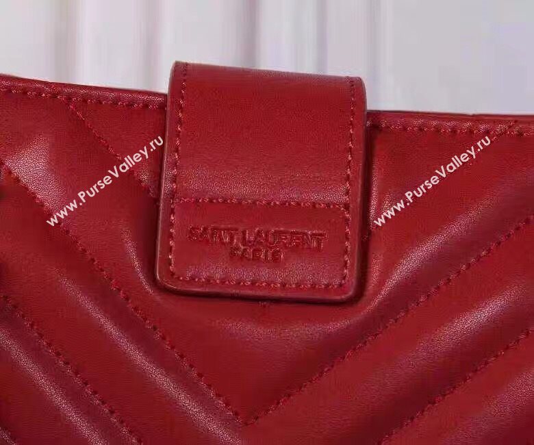 YSL large monogram shoulder red bag 4775
