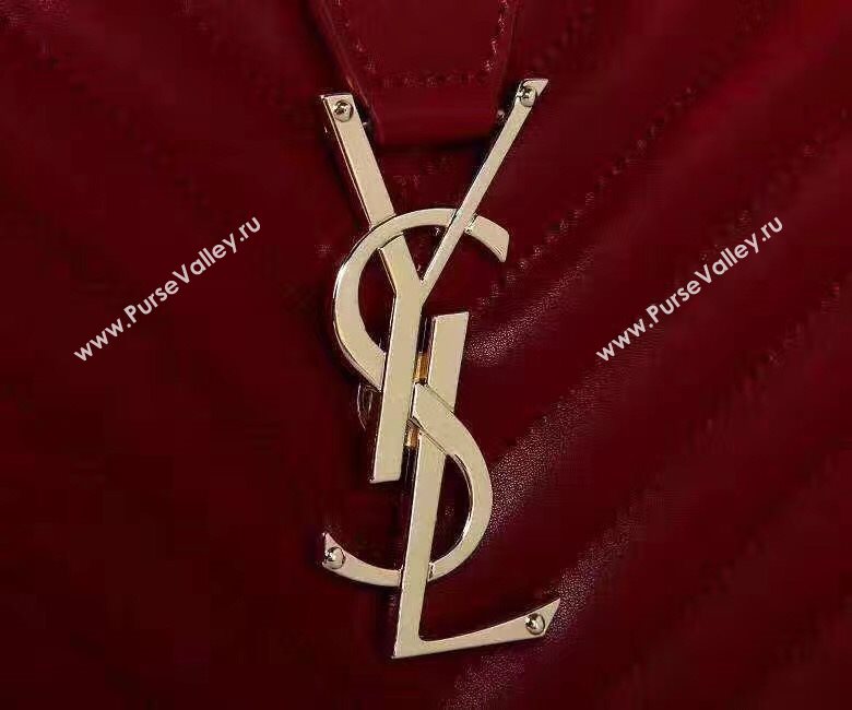 YSL large monogram shoulder red bag 4775