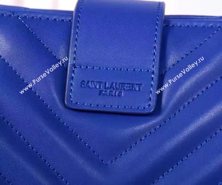YSL large monogram shoulder blue bag 4776