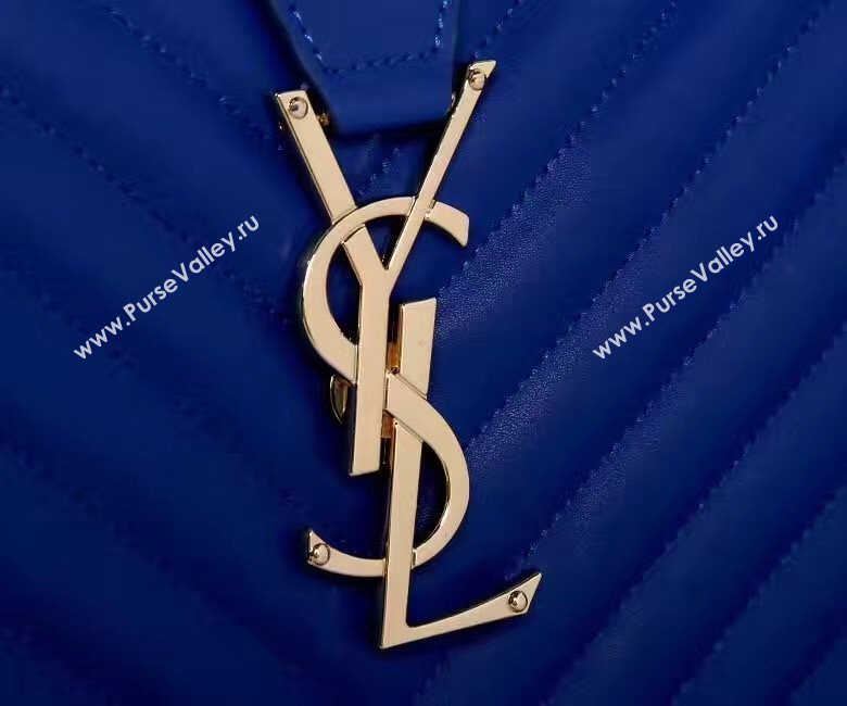 YSL large monogram shoulder blue bag 4776