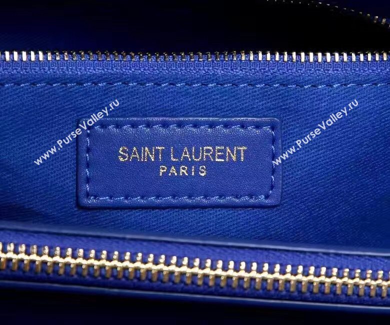 YSL large monogram shoulder blue bag 4776