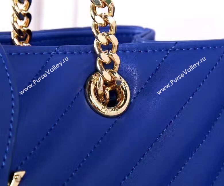 YSL large monogram shoulder blue bag 4776