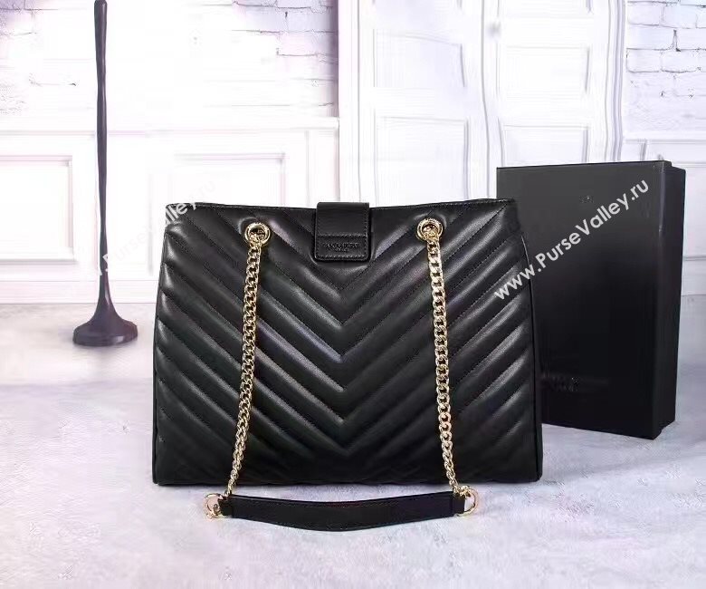 YSL large monogram shoulder black bag 4778