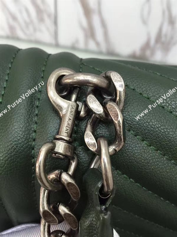 YSL new large College green dark bag 4779