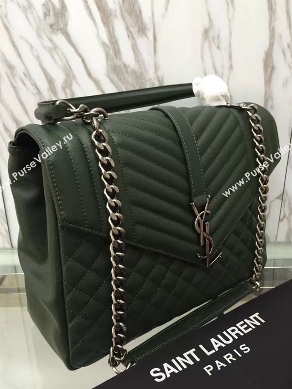 YSL new large College green dark bag 4779