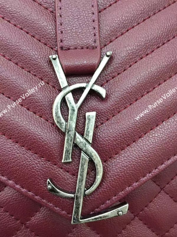 YSL new large College wine tote bag 4780
