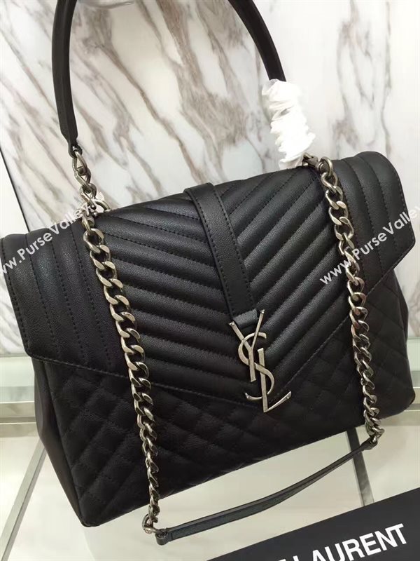 YSL new large College tote black bag 4782