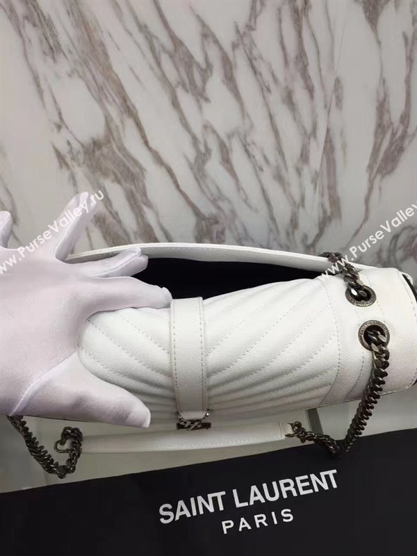 YSL new large flap shoulder cream bag 4783