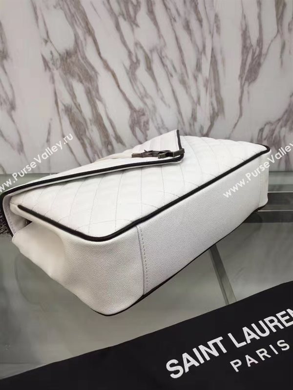 YSL new large flap shoulder cream bag 4783