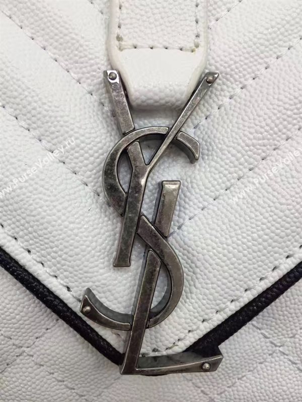 YSL new large flap shoulder cream bag 4783