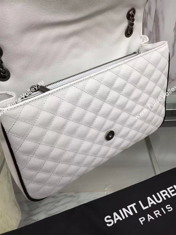 YSL new large flap shoulder cream bag 4783