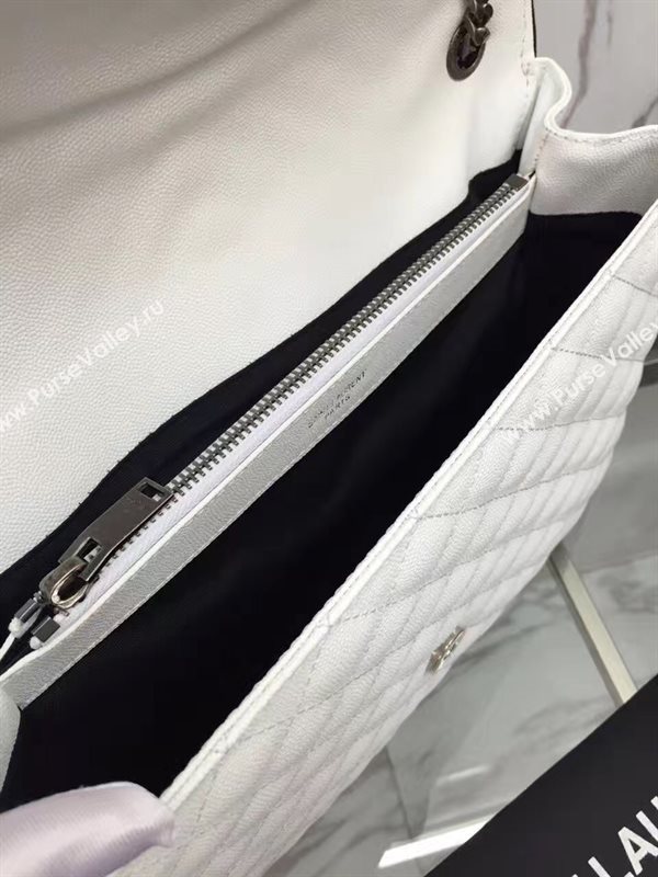 YSL new large flap shoulder cream bag 4783