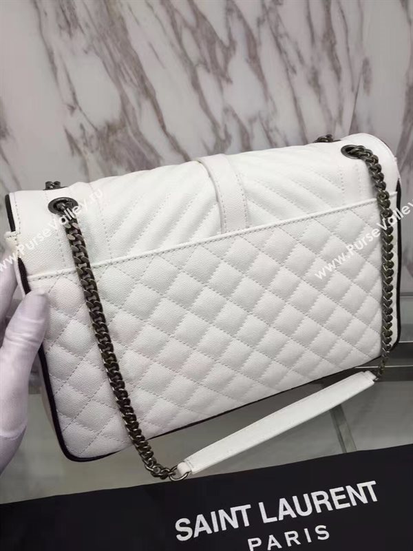 YSL new large flap shoulder cream bag 4783