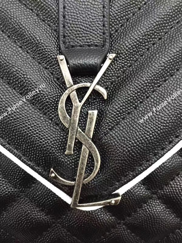 YSL new large flap black shoulder bag 4784