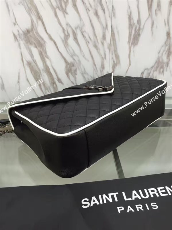 YSL new large flap black shoulder bag 4784