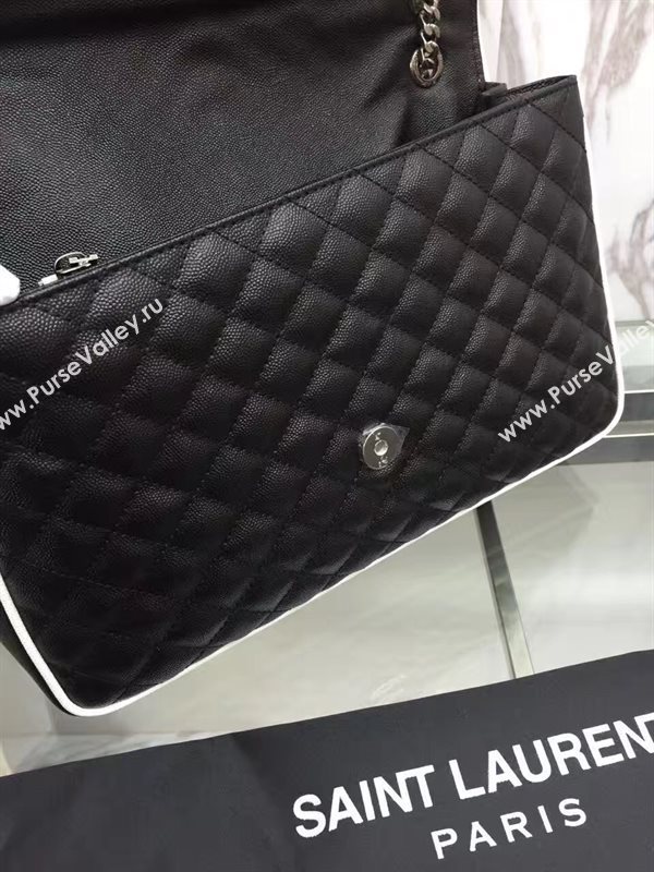 YSL new large flap black shoulder bag 4784
