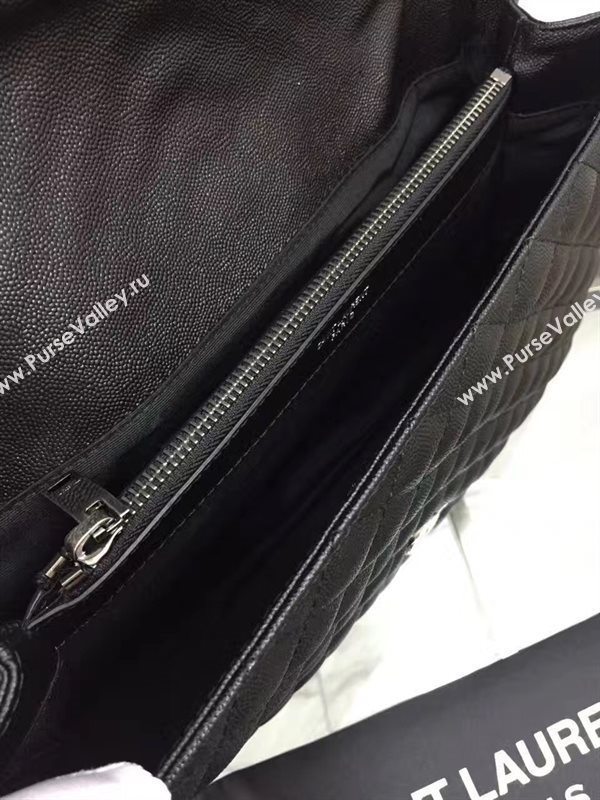 YSL new large flap black shoulder bag 4784