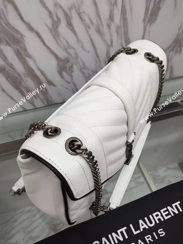 YSL new medium flap shoulder cream bag 4785