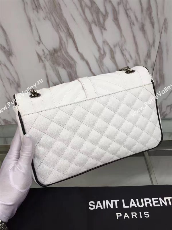 YSL new medium flap shoulder cream bag 4785