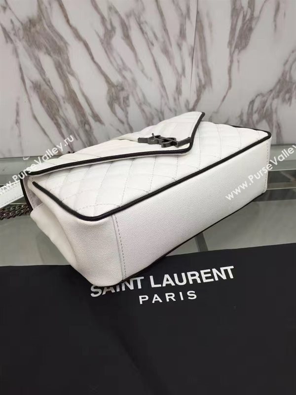 YSL new medium flap shoulder cream bag 4785
