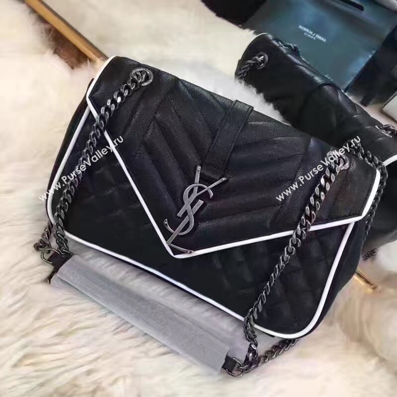 YSL new small flap shouler black bag 4787