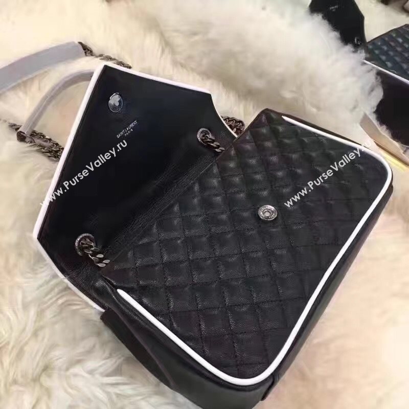 YSL new small flap shouler black bag 4787