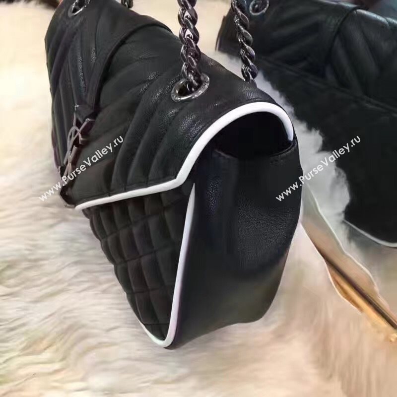 YSL new small flap shouler black bag 4787