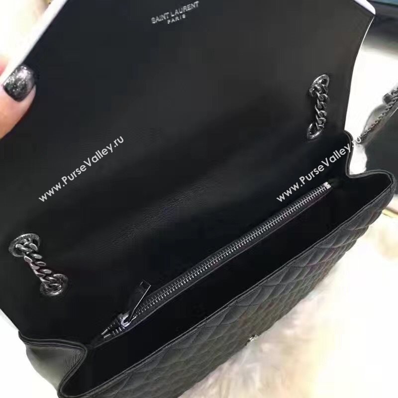 YSL new large flap black shoulder bag 4788