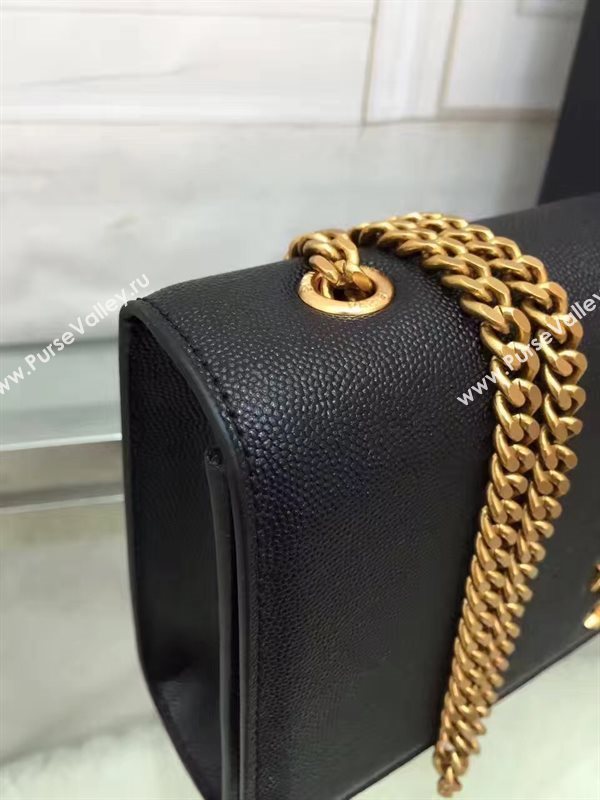 YSL new chain shoulder clutch black bag 4789