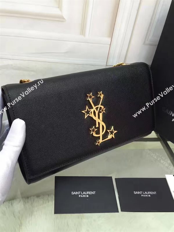 YSL new chain shoulder clutch black bag 4789