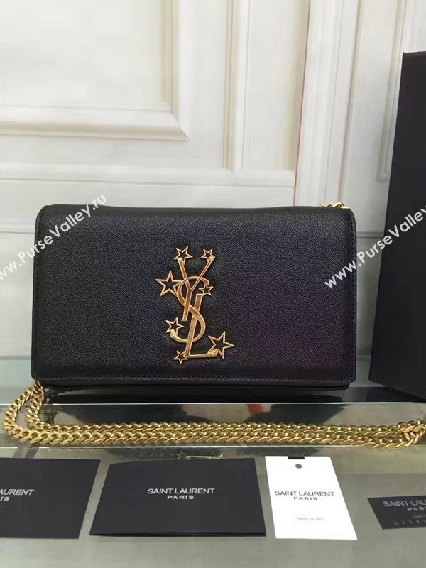 YSL black clutch new shoulder chain bag 4790