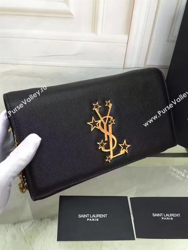 YSL black clutch new shoulder chain bag 4790