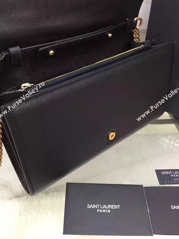 YSL black clutch new shoulder chain bag 4790