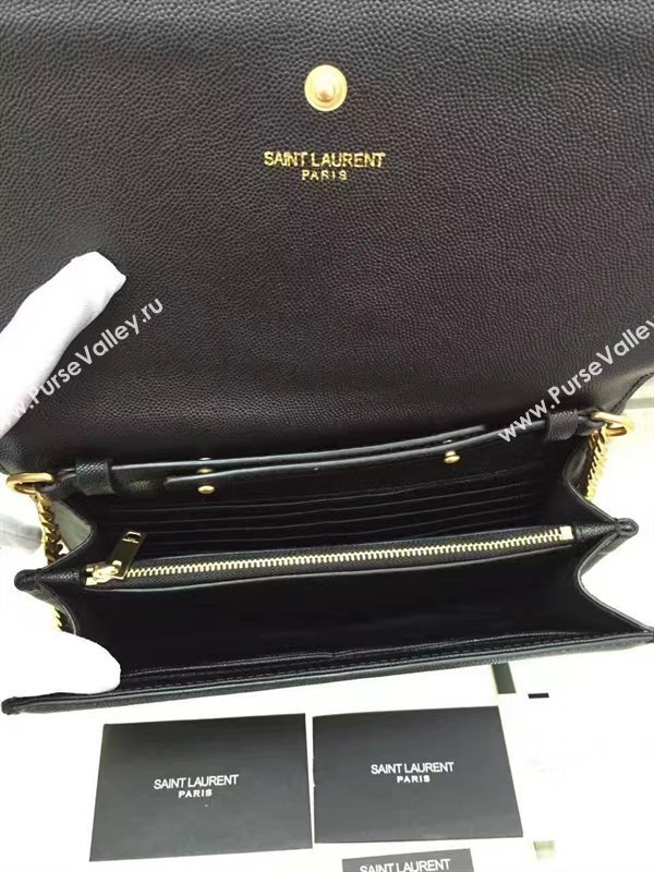 YSL black clutch new shoulder chain bag 4790