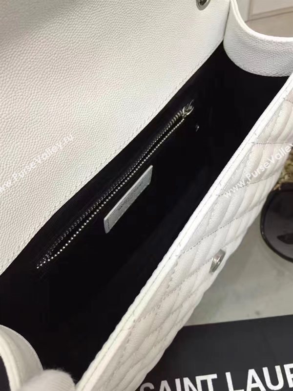 YSL small white shoulder shoulder college bag 4791