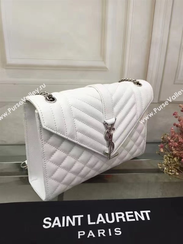YSL small white shoulder shoulder college bag 4791